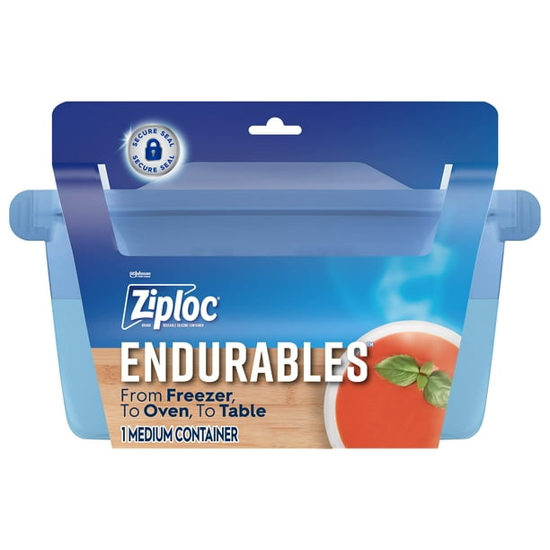 Recipiente de almacenamiento de alimentos Ziploc Endurables Silicone Medium