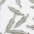 thumbnail image 4 of 20 Piezas de Abalorios de Plumas de Hoja Vintage, Colgante de , Joyería DIY, Manualidades Fernando Perlas de hoja joyas de bricolaje, 4 of 8