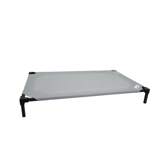 Coolaroo Cooling Elevated Dog Bed PRO with Heatshield, Fits in 48in Crate, Easy Assembly, Glacier Grey