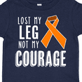 thumbnail image 4 of Inktastic Lost my Leg Not my Courage Limb Loss Awareness Orange Ribbon Boys or Girls Toddler T-Shirt, 4 of 5