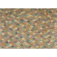 thumbnail image 1 of Ahgly Company Indoor Rectangle Contemporary Brownish Green Southwestern Area Rugs, 2' x 3', 1 of 6
