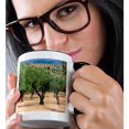 thumbnail image 2 of 3drose, Olive Orchards, Portugal, 15oz Two-tone Black Mug, 2 of 6