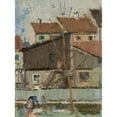thumbnail image 2 of Arnold Fiechter 15x18 Black Ornate Wood Framed Double Matted Museum Art Print Titled - View from the Studio (1941), 2 of 5
