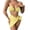 Yellow, variant on Tbopshirt Bikinis for Women,Womens Bathing Suits,Three-piece Suit Women Bandage Solid Sexy Bikini Push-up Padded Swimwear Swimsuit Beachwear Set,Womens Swimsuits