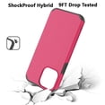 thumbnail image 3 of For Apple iPhone 13 Pro Max (6.7") Ultra Slim Corner Protection Shock Absorption Hybrid Dual Layer PC + TPU Armor Defender Cover ,Xpm Phone Case [Hot Pink], 3 of 9