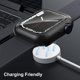 thumbnail image 4 of [Paquete de 2] Estuche para Apple Watch Series 7 de 45 mm con protector de pantalla, cubierta protectora de PC dura Protector de vidrio templado para accesorios de Apple Watch (negro + transparente), 4 of 6
