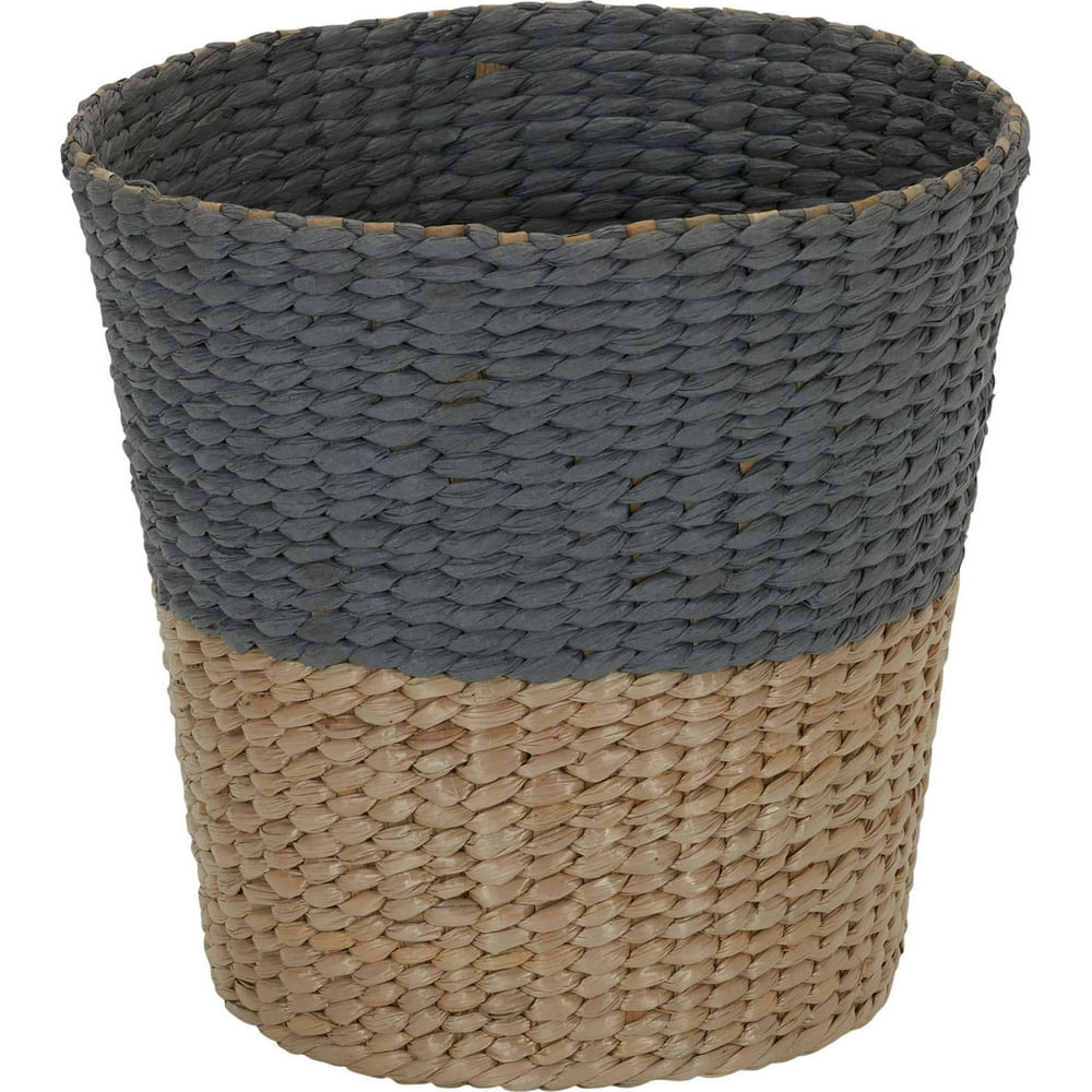 Household Essentials Cattail and Paper Waste Basket, Two Tone Walmart