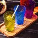 thumbnail image 4 of SHAPERME Vasos reutilizables de colores de 300 ml para adultos, vasos de plástico para agua y zumo para pícnics, aptos para uso alimentario y ecológicos, juego de 6 (blanco, morado, verde, azul, verde, 4 of 5