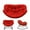 Red, variant on Geemuslly Rocking Egg Chair Cushion Replacement, 6.3'' Thickened Papasan Seat Pad with Ties, Overstuffed Waterproof Cushion for Indoor Outdoor Patio or Garden (Only Cushion)