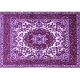 thumbnail image 1 of Ahgly Company Indoor Rectangle Medallion Purple Traditional Area Rugs, 2' x 5', 1 of 4