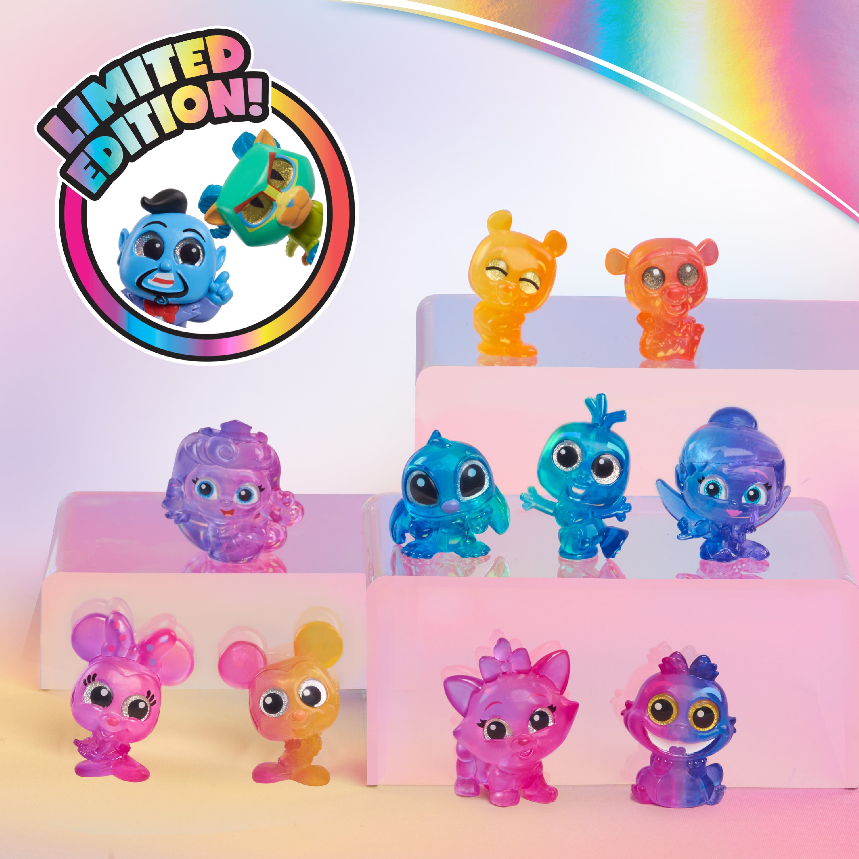 Just Play Disney Doorables Multi Peek Technicolor Takeover, 1.5-inch Collectible Figurines, 5-7 Figures Inside, Kids Toys for Ages 5 Up