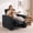Black, variant on MCombo 25.6'' Wide Wall Hugger Power Recliner Chair with Power Headrest, Faux Leather, Dark Grey