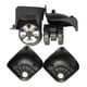 thumbnail image 1 of Conjunto de ruedas de repuesto para equipaje, maleta, carrito, accesorios universales para viaje, DIY , Negro;2 uds. A78 negro, 1 of 5