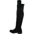 thumbnail image 3 of BAMBOO MONTEREY-05 Women's Stretch Back Side Zipper Low Heel Over The Knee Boots, 3 of 4