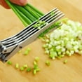 thumbnail image 5 of 1pc 5 Layers Stainless Steel Kitchen Shears - Perfect for Chopping Green Onions, Vegetables, Herbs, and Spices - Essential Cooking Supplies, 5 of 12