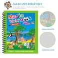 thumbnail image 3 of Reusable Water Drawing Book Magic Doodle Board For Kids Mess Free Painting Toy With Refillable Pen Educational Travel Activity For Preschool Learning, 3 of 7