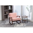 thumbnail image 2 of Timbernest Rocking Chair Accent Chair Reading Armchair for Living Room, Bedroom, Sunroom, Light Pink, 2 of 8