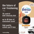 thumbnail image 2 of Febreze Dunkin' Car Air Freshener, Odor-Fighting Automotive Vent Clip, Vanilla Latte Scent, 1 Count, 2 of 11