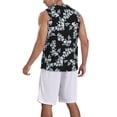 thumbnail image 2 of Naloa Flower Basketball Jersey Reversible Men's Mesh Athletic Sports Shirts Training Practice S-4XLLarge, 2 of 6