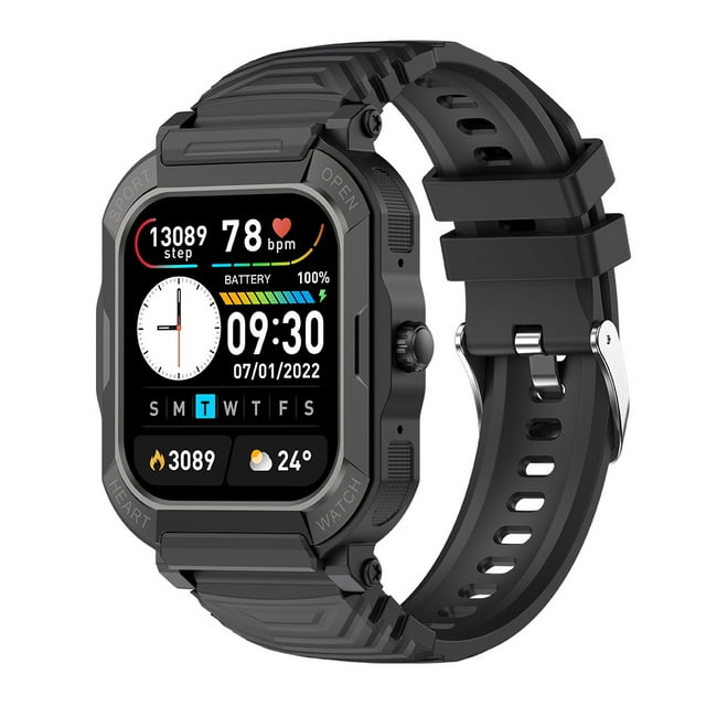 Reloj inteligente nuevo modelo tri-prueba deporte al aire libre bluetooth contador de llamadas electrónico pasos ritmo cardíaco oxígeno en sangre monitoreo del clima JM