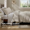 thumbnail image 6 of Luxury Waffle Duvet Cover Queen Size - Textured Duvet Cover Set, Soft, Breathable Bedding Set (90"x90") with 2 Pillow Shams for All Season, Linen, Comforter Sold Separately, 6 of 9