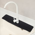 thumbnail image 4 of TidBay Sink Splash Guard Mat 24 Inch Multi-Functional Draining Mat for Kitchen Sink Faucet Dish Drying Mat Easy to Clean Silicone Drain Pad Bathroom Shelf Holder Sponge Holder, 4 of 7