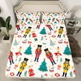 thumbnail image 2 of Feelyou Kawaii Pink Nutcracker Twin Sheet Sets, Christmas Princess Xmas Twin Fitted Sheet, Teen Kid Child Flat Sheet, Microfiber Bedroom Decor, 3-Piece, 2 of 7