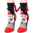 thumbnail image 2 of Christmas Supplies Magnetic Suction Hand In Hand Couple Socks Coral Fleece Tube Socks Warm Slipper Bed Socks Winter Soft Warm Slipper, 2 of 2