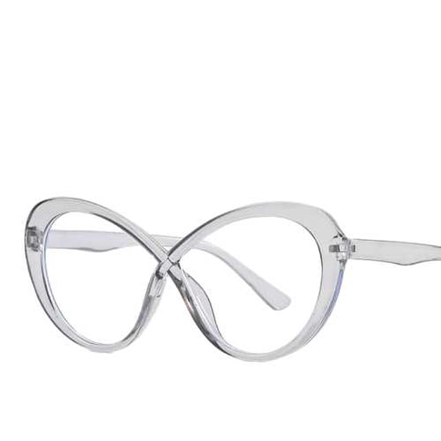 Gafas de espejo planas con degradado azul claro y 8 personalidades para mujer