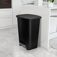 thumbnail image 4 of FeGemax 20 Gallon Trash Can - Plastic Kitchen Waste Bin with Odor Protection of Lid - Hands Free with Step On Foot Pedal and Garbage Bag Rings, Black, 4 of 6