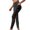 Gray, variant on hotojiny High Waist Leggings for Women Trendy Mesh Patchwork Yoga Tights Stretchy Butt Lifting Workout Sweatpants