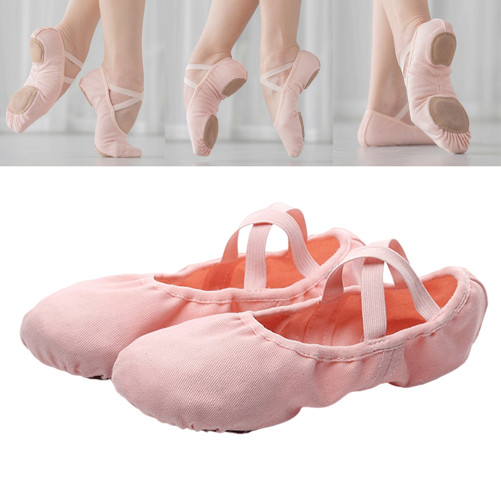 ballet pointe shoe ,ballet shoes for toddler girls women with elastic,ballet flats for women with straps knot comfort,ballerina ballet flats shoes yoga dance shoes,flat suede - image 4 of 6