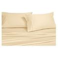 thumbnail image 1 of Royal's Solid Ivory 300-Thread-Count 4pc Queen Waterbed-Sheets 100% Cotton, Sateen Solid Sheet Set, 1 of 2