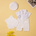 thumbnail image 2 of Gentleman Wedding Outfit Button Down Shirt Vest Baby Boys' Christening Clothing Toddler Outfits For Boys 6-9 Months, 2 of 9