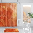 thumbnail image 2 of Bath Mat Rug Set 2 Piece, Super Absorbent Quick Dry Bathroom Rug Set, Non Slip Rubber Backed Bathroom Floor Mat for Tub Shower Sink (17"x24"+17"x24", Orange), 2 of 6