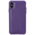 thumbnail image 3 of iPhone XS Wallet Case, iPhone X Stand Cover, Allytech Premium PU Leather Wallet Purse Zipper Pocket With 6 Card Slots, Detachable Magnetic Back Case for Apple iPhone XS/ iPhone X, Purple, 3 of 12
