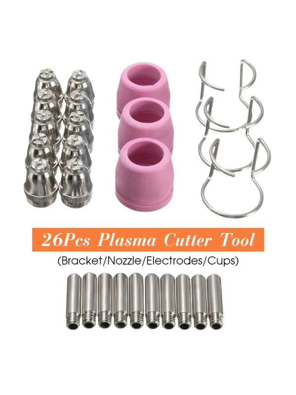 26Pcs PL60 Plasma Cutter Torch Tips For LTP5000D LTP5000 LTPDC2000 LTPDC2000D