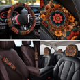 thumbnail image 5 of KUIFORTI Mandala Print Car Seat Cover Set Easy Installation Set 14 Pcs Aotumotive Interior Sets Car Armrest Cushion Universal Fit Cars SUV Trucks Comfortable Breathable, 5 of 7