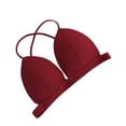 thumbnail image 3 of Sujetador Inalámbrico Transpirable Hacer subir Bralette Hilo De Algodón Sexy Ropa Interior Con Hebilla Frontal, Rojo kenally AP001473-05B, 3 of 7