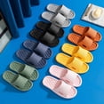 thumbnail image 4 of Zapatillas para hombre, zapatos de verano 2023, sandalias de playa informales antideslizantes para baño, chanclas deslizantes de suela blanda de talla grande para mujer y hombre, 4 of 7