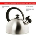 thumbnail image 3 of 85 oz. Stainless Steel Tea Kettle, Silver, 3 of 4