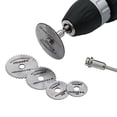 thumbnail image 2 of AQGT 7Pcs HSS Circular Cutting Disc Saw Blades Pole Set Wood Rotary Drill Accessories, 2 of 8