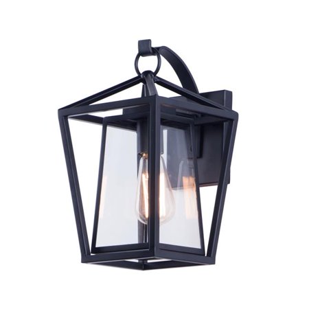 

14 in. Artisan One-Light Outdoor Wall Sconce Black