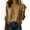Beige, variant on Under $20 Loose Fit Women's Top, Round Neck Long Sleeve Solid Color Cotton Linen Shirt, Business Dressy Spring Summer Fashion Khaki T-shirt, 2XL