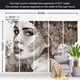 thumbnail image 4 of Tiptophomedecor Abstract Wallpaper Wall Mural - Black Lady, 4 of 7