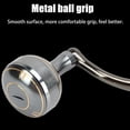 thumbnail image 3 of Carrete De Pesca Brazo Basculante, Carrete De Pesca De Metal Brazo Basculante Superficie Lisa Agarre De Bola aleación De Aluminio Varilla De Eje Hexagonal Mordida Más Apretada, 3 of 7