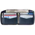 thumbnail image 3 of Alpine Swiss Unisex RFID Safe Zipper Wallet Genuine Leather Zip Around Bifold, 3 of 6