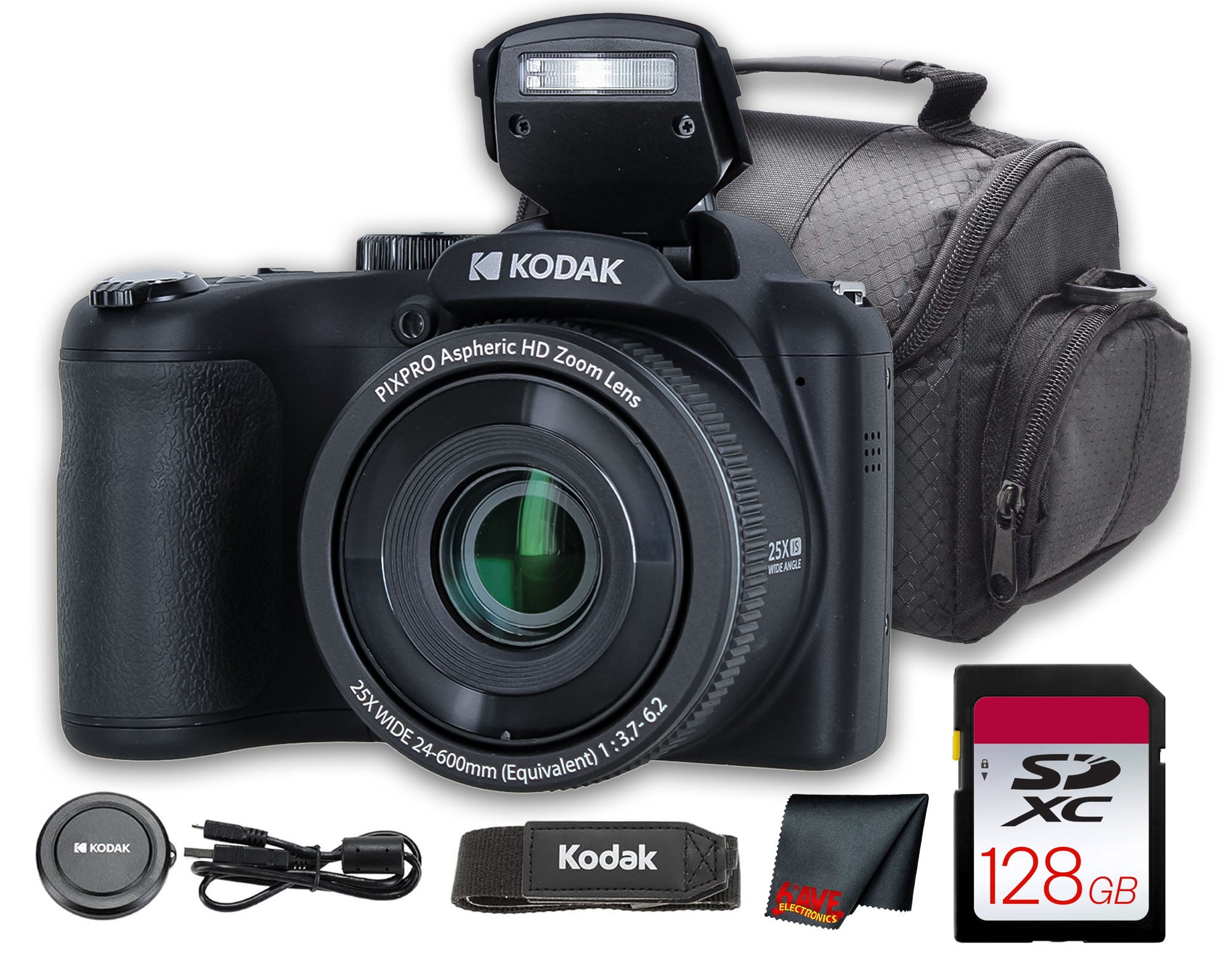 KODAK PIXPRO AZ652 Wi-Fi Digital Camera - 20MP, 65X Zoom, FHD