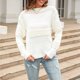 thumbnail image 2 of Suéter a cuadros para mujer suéter informal con cuello redondo suéter extragrande traje de vacaciones holgado, 2 of 9