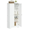thumbnail image 3 of Homall Storage Cabinet Cupboard with 2 Doors, Standing, for Kitchen, Laundry or Utility Room, White, 3 of 7